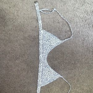 Black/white polka dot bikini